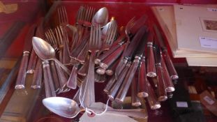 A large canteen of Dutch .90 silver plated flatware.