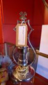 A Russian 1950's chromed table lamp in the form of a miners lamp.