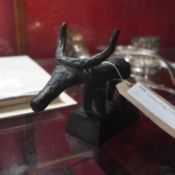 A Hatti Anatolian (Turkey) bronze figure of a buffalo with mark to base