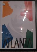 A framed art print for the Atlanta Olympics.