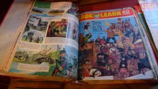 Fifty copies of 'Look and Learn' kids' magazine, late 1960's from Fleetway Publications London.