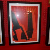 A framed and glazed art print for 'Design' magazine.