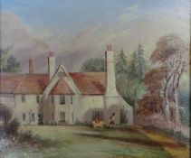 Attributed to William Samuel Wright, (1831 - 1915) an oil on panel of 'The Old Refectory,