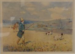 Fred Hall (1860 - 1948) English School, a set of four hunting prints, one titled 'Pheasant Shooting'