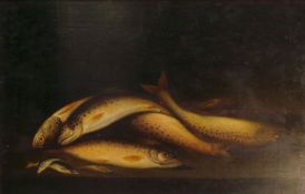 Thomas Whittle The Elder (British 1803 - 1887) An early 19th century oil on canvas depicting fish