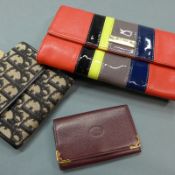 A set of three designer accessories to include a Dior purse (3)