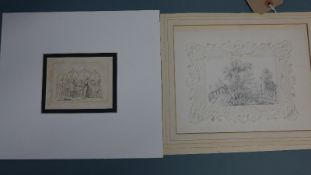 Circle of Rembrandt, an extremely fine engraving depicting a celebratory feast with the central