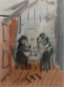 Alexander Vedernikov (Russian School, 1898 - 1975) 'By The Window' watercolour on paper, 1935,