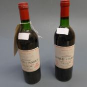 A pair of Chateau Lynch Bages 1975 Pauillac bottles of red wine (2)