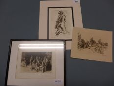 Julian Melgrave (20th Century, British) An artist proof engraving of a female nude study,