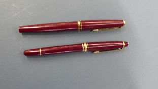 A pair of Mont Blanc fountain pens (2)