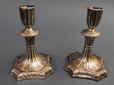 A finely cast pair of silver candlesticks, London, 1816