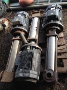 3 no. Grundfos CR16-120 Irrigation Pumps. Never been used, some corrosion. 3phase, 50Hz, 16,3/hr.