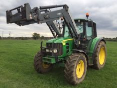 John Deere 6330STD (serial number YKBJ) with Q46 Loader (serial number 693163).