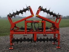 Browns 4.5m grass slitter. Hydraulic folding, 72No. 8