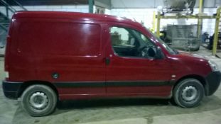 Peugeot Partner Van (2008)
Registration Number AG08 GFZ
63,906miles, red metallic paint, 50% tyres
