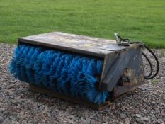 Bucket brush to suit Bobcat. Good bristles, hood is slightly bent.