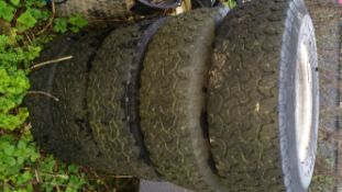 Landrover weller wheels and tyres
NO VAT
Location: Great Missenden,