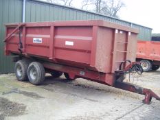 Richard Weston Trailer (1995)
Twin axle 10T tipping trailer, hydraulic tailgate, Manufactured 1995.