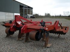 Spaldings 3m, 6 swivel leg subsoiler. Good metal all round. twin depth wheel and rear packer roller.