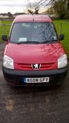 Peugeot Partner Van (2008)
Registration Number AG08 GFY
57,937 miles, red metallic paint,