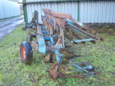 Rabewerke 4 Furrow Slatted Body Reversable Plough, 140 Beam. Serial Number 75583.
