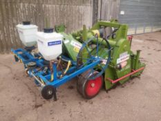 Baselier (2003) Front mounted 1.8m hook tine cultivator c/w horstine applicator.