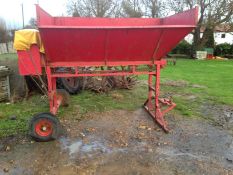 Tonge Potato Hopper. Capacity 1.5 - 2 Tons. Intermittent electrical fault. Location Wisbech, Cambs.