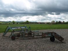 Cooks bale sledge. Can bale 8 and hold another 8. Comes with rear hitch for baler.