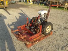 Honda powered hydrostatic mower/snowplough power unit.