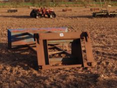 Grain pusher with JCB fittings