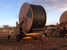 2000 Perrot 550m x 110mm irrigation reel with rain gun