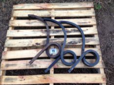 Quantity cultivator tines