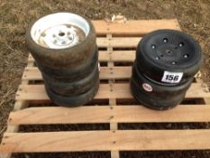 Quantity Garford Robocrop hoe rubber tyres