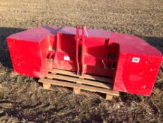 2013 Sumo 1.5t front weight pack. Serial No: 13154