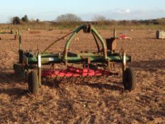 Single bed weeder with Einbock weeder unit