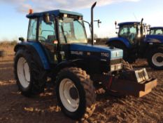 1996 New Holland Ford 7740 4wd tractor on 13.6R28 front and 18.4R38 rear. Reg No: N458 GVG. Serial