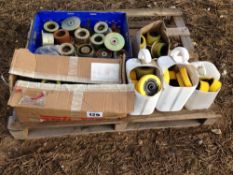 Quantity Grimme metal and plastic rollers