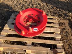 Pair Fendt weight carriers