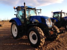 2010 New Holland T6090 Power Command 4wd tractor on 380/85R30 front and 380/90R46 rear wheels and