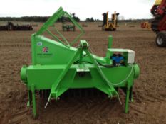 2013 Jones Engineering rear mounted rubber flail carrot topper. Serial No: 1704