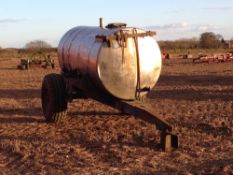 Chafer 2000ltr stainless steel fuel bowser