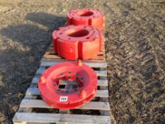 Set Fendt 936 wheel weights