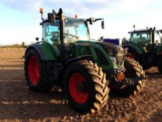 2013 Fendt 724 Vario Profi Plus 4wd tractor on 540/65R30 front and 650/65R42 rear wheels and tyres