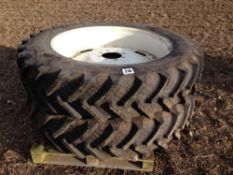 Pair 380/90R46 wheels and tyres to suit New Holland tractor