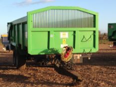 2007 AS Marston RCT 14FT-ADR-50 root crop trailer with sprung drawbar, air and hydraulic brakes,
