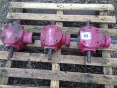Quantity Scanstone/Underhaug destoner gearboxes