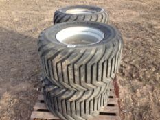 4No 550/45-22.5 flotation tyres