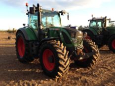 2013 Fendt 724 Vario Profi Plus 4wd tractor on 540/65R30 front and 650/65R42 rear wheels and tyres