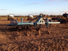 Farm made 3m Terradisc stubble cultivator with Flexicoil roller